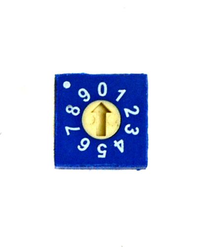 50pc rotary dip switch bcd code erd-110-rsz 0~9 scale pcb pin 3:3 10x10x5mm ece for sale
