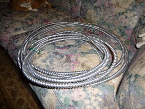 2 PIECES 14-3  COPPER BX ARMORED ALUMINUM COVERED METAL CABLE