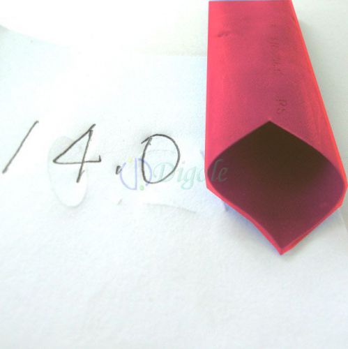 Heat shrink tubing tube diameter 14mm 9/16&#034; x 2m/6ft @red for sale