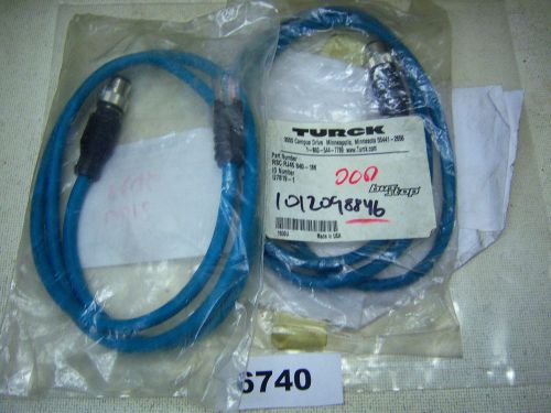 (6740) lot of 2 turck network cord rsc rj45 840-1m for sale
