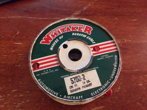 Whitaker cable spool copper 570D-2 14 gauge duravin primary wire