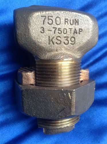 Burndy ks39 servit  3 - 750 mcm   tap - split bolt wire connector for sale