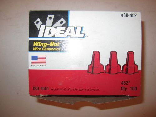 Wing nut wire connectors red box of 100 pcs usa ideal twister for sale