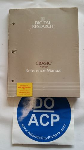 DIGITAL RESEARCH CBASIC LANGUAGE REFERENCE MANUAL R3-S24