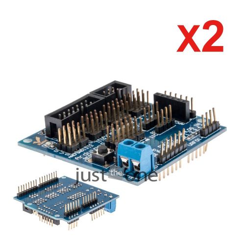 2 PCS Arduino UNO MEGA R3 V5 Expansion Board Shield V5 Electronic Brick Module