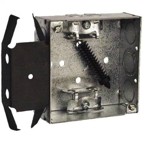 Hubbell square box 4&#034; box-loc bracket mx/bx cable clamps 229 outlet boxes 229 for sale