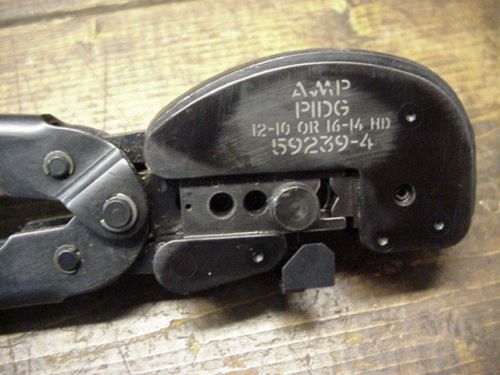 Amp #59239-4 pidg ratchet style terminal crimp tool for sale