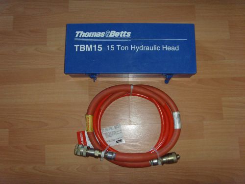 Thomas &amp; betts tbm15 15 ton hydraulic greenlee burndy crimp head for sale