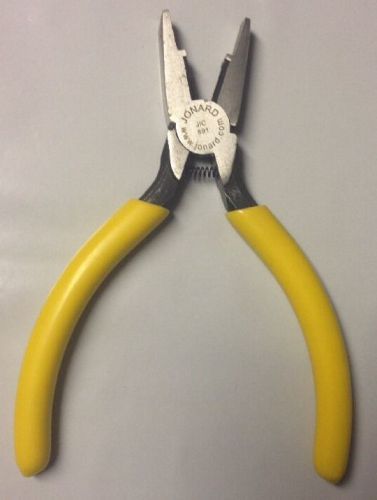 Jonard JIC-891 Connector Crimping Plier with Side Cutter  5-13/16&#034; Length