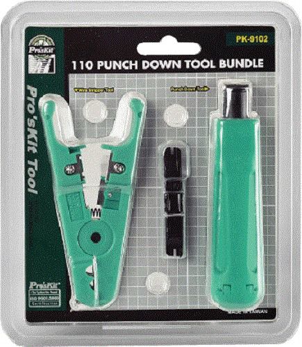 Eclipse pro&#039;skit pk-9102 110 punch down tool bundle - new for sale