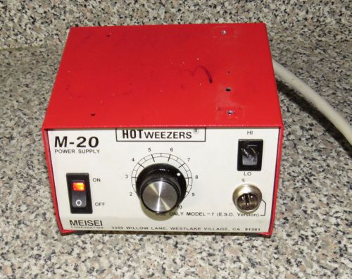 Meisei hot weezers tweezers m-20 station power supply -c for sale
