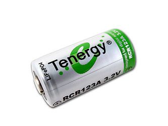 6 tenergy rcr123a 3.0v 750mah lifepo4 rechargeable battery free ship usa only for sale