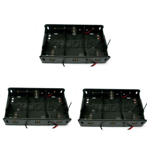3 x battery box clip holder case for 3 x d size  r20 hr20 with 6&#039;&#039; wire leads for sale
