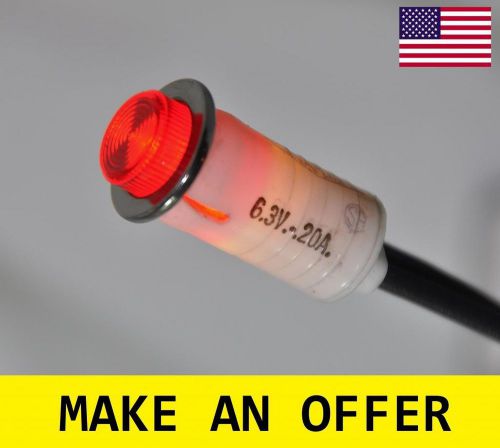 Nib usa leecraft 3200 incandescent indicator panel 6.3 volts light bulb red for sale