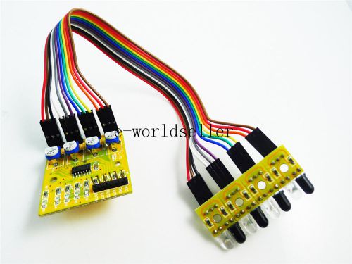 4 channels infrared detection tracking photoelectric sensor module for arduino for sale