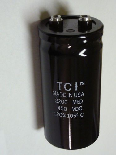 1 tci 450v 2200uf computer grade capacitor 105c super  mini for sale