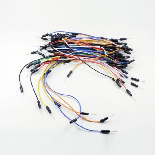 Male to Male Solderless Breadboard Jumper Cable 65pcs Flexible Wires For Arduino