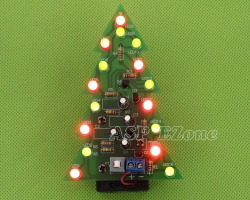 Christmas Trees LED DIY Kit Professional Red Green Flash LED Circuit ca