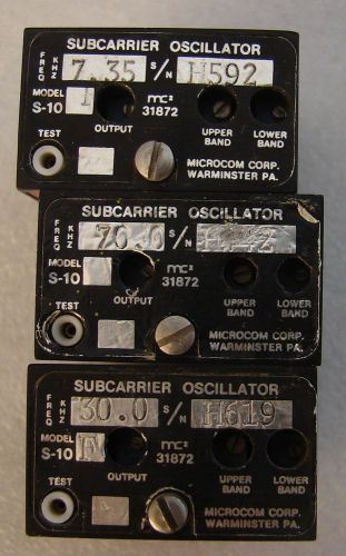 Microcom S-10 Frq 30.0 70.0 7.35 SUBCARRIER OSCILLATOR