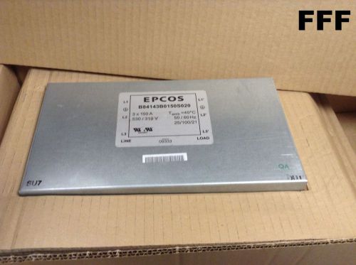 Nib epcos 3-line emc power line filter b84143b0150s020  150a for sale