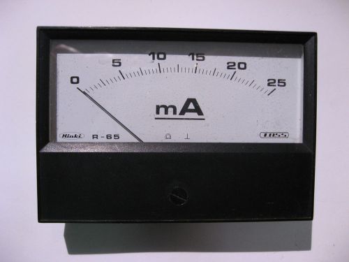 Panel Meter 0-25 DC mA 4-1/4 x 3 inch Hioki - USED