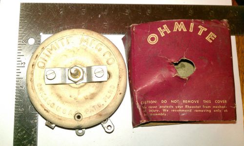 NOS 50&#039;s Ohmite Model L Ceramic Potentiometer Rheostat 150W 15? ohm, 4.5 max amp