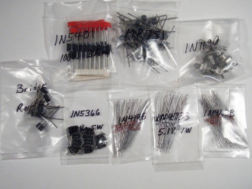 Assorted silicon diodes  qty 160 for sale
