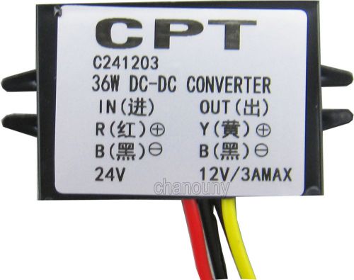 Dc to dc buck converter step-down car power supply voltage regulator 24v to 12v for sale