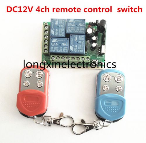 5x 4ch wireless remote controller 12v switch 315mhz dc remote switch for sale
