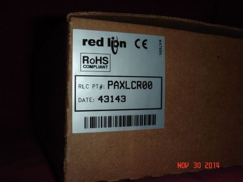 Red Lion PAXLCR00 Pax Lite Dual Counter &amp; Rate Meter (NIB)