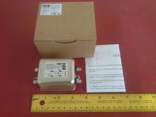 MTE RF2-0010-2 SINGLE PHASE FILTER 10A 125/250V 50/60HZ NEW IN BOX