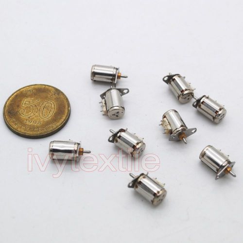 10pcs 2 phase 4 wire miniature stepper motor dia 6mm dc micor stepper motor for sale