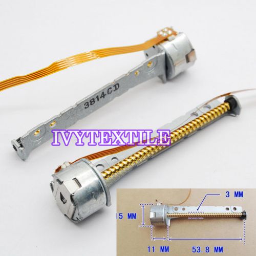 2pc dc hybrid 2 phase 4 wire micro stepper motor dia15mm with precision 52mm rod for sale