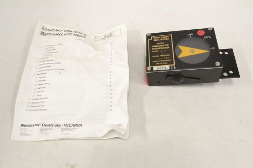 NEW WORCESTER CONTROLS PM15 PNEUMATIC POSITIONER 1/4 IN NPT B301521
