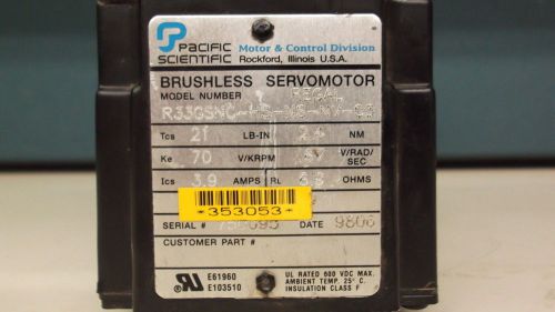 Brushless servo motor model# r33gsnc-hs-ns-nv-03 for sale