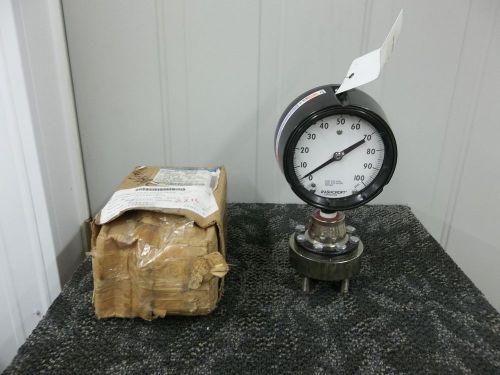 Ashcroft duragauge w/manifold meter gauge dial pressure indicator 0-100 psi used for sale
