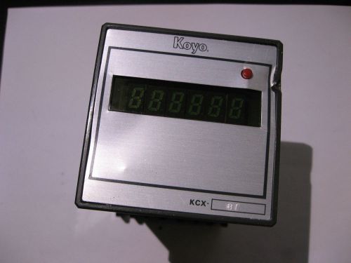 Qty 1 Koyo KCX-6T Counter Panel Module with Terminal Base - Used For Parts