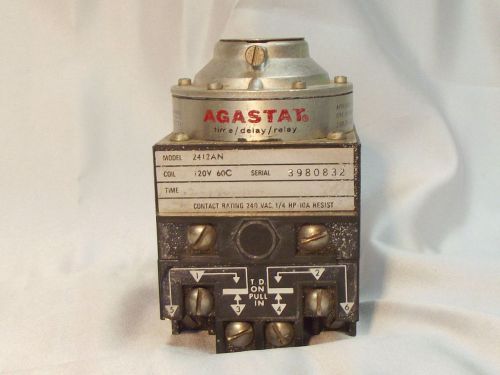 Agastat 2412an time delay 120v - ac relay industrial electrical for sale