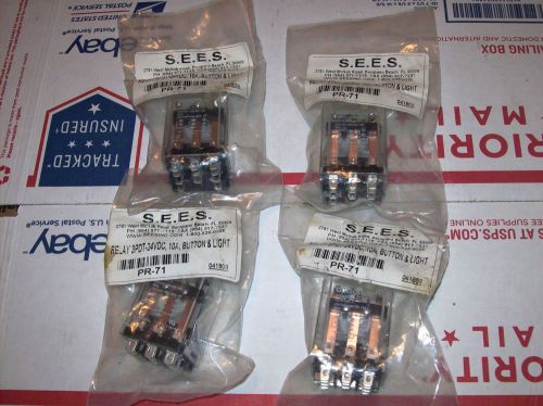 4-OMRON MJN3CIN- DC24 Relay, 10A 11 Pins,3PDT WITH LED AND PUSH BUTTON
