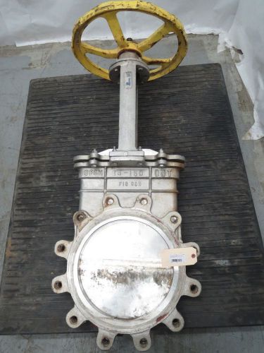 FC FLOW CONTROL FIG 8B 150 STAINLESS FLANGED 14 IN KNIFE GATE VALVE B239925