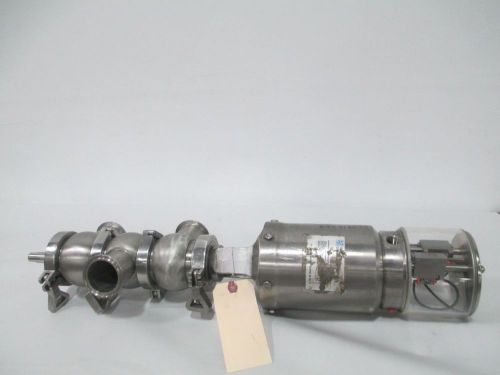 Waukesha w65ttt 3-way pneumatic stainless tri-clamp 2 in diverging valve d257603 for sale