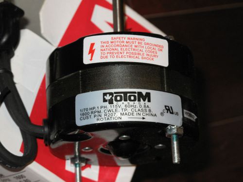 Rotom  06-r207 3.3&#034; diameter motor 115v 0.80 amps  1600rpm for sale