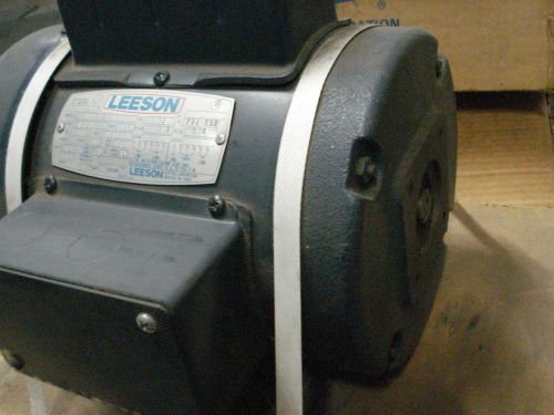 NEW! Leeson motor 110807, .75hp, 1725rpm,  115/230, 1ph, TEFC, C6C17FB23, 725494