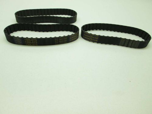 LOT 3 NEW GOODYEAR ASSORTED 150L075 WOODS SUPERGRIP 15X3/4IN TIMING BELT D402476