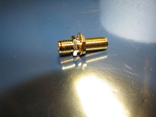 SMA RF Coupler Adapter: SMA (female) - SMA (female) bulkhead