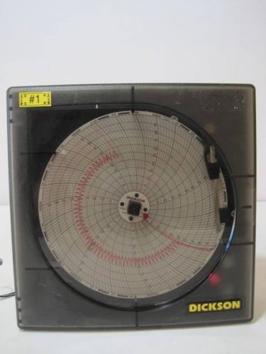 DICKSON KT621 6&#034; 152MM TEMPERATURE CHART RECORDER/PLOTTER WITH A POWER CORD USED