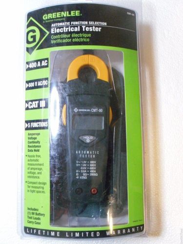 GREENLEE CMT-80 Automatic Electrical Tester-Voltage, Continuity, Amperage Meter