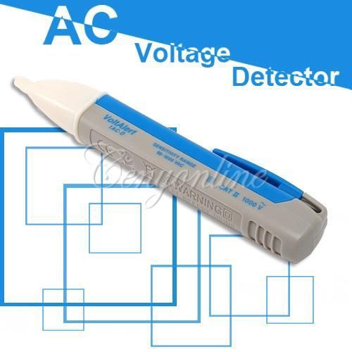 New Non-Contact LED Light Pocket Voltage Detector Sensor Tester Pen AC 90~1000V