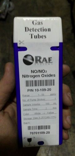 10 Lot Rae Colorimetric NO Nitrogen oxides Gas Detection Stain Tube 10-109-20