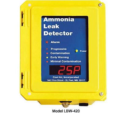 COOL AIR LBW-420 AMMONIA GAS LEAK  DETECTOR with Alarm Relays and 4-20 mA output